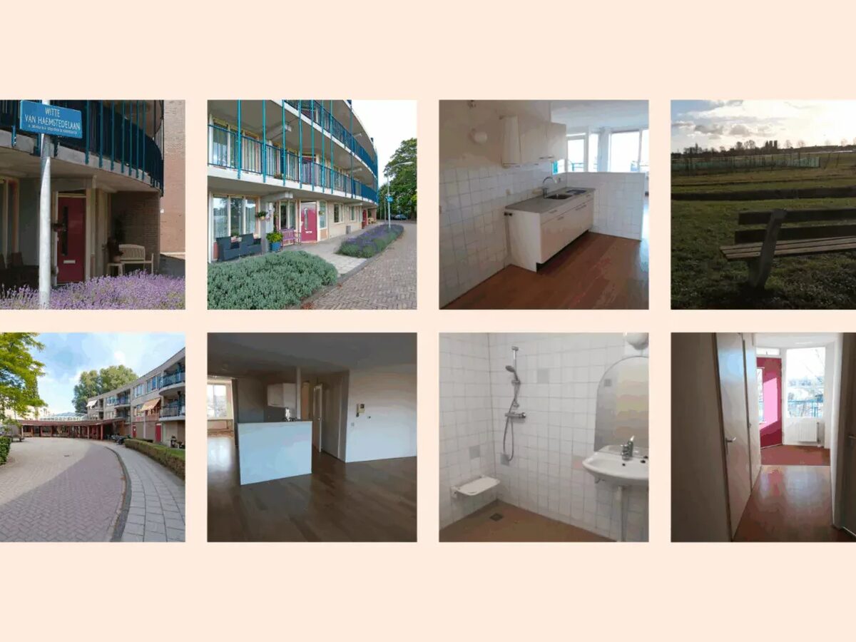 Impressie van een woning van binnen en buiten