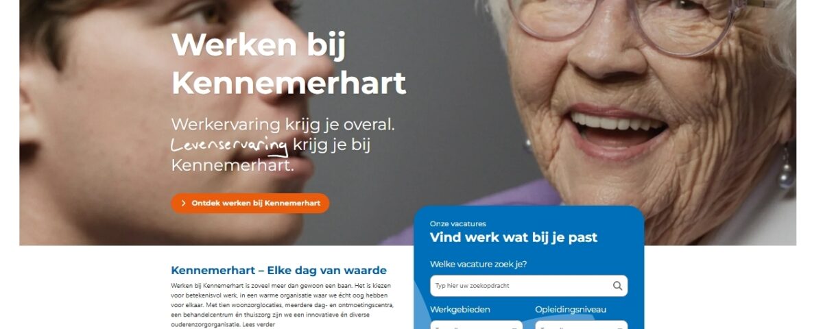 Visual van de werken bij Kennemerhart website