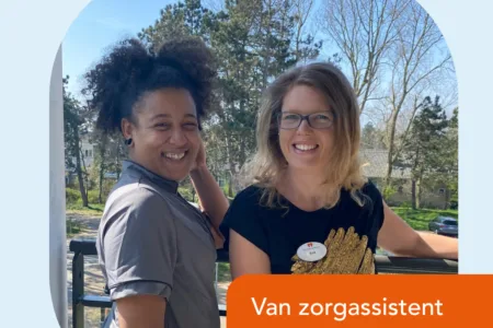 Twee collega's van Kennemerhart buiten