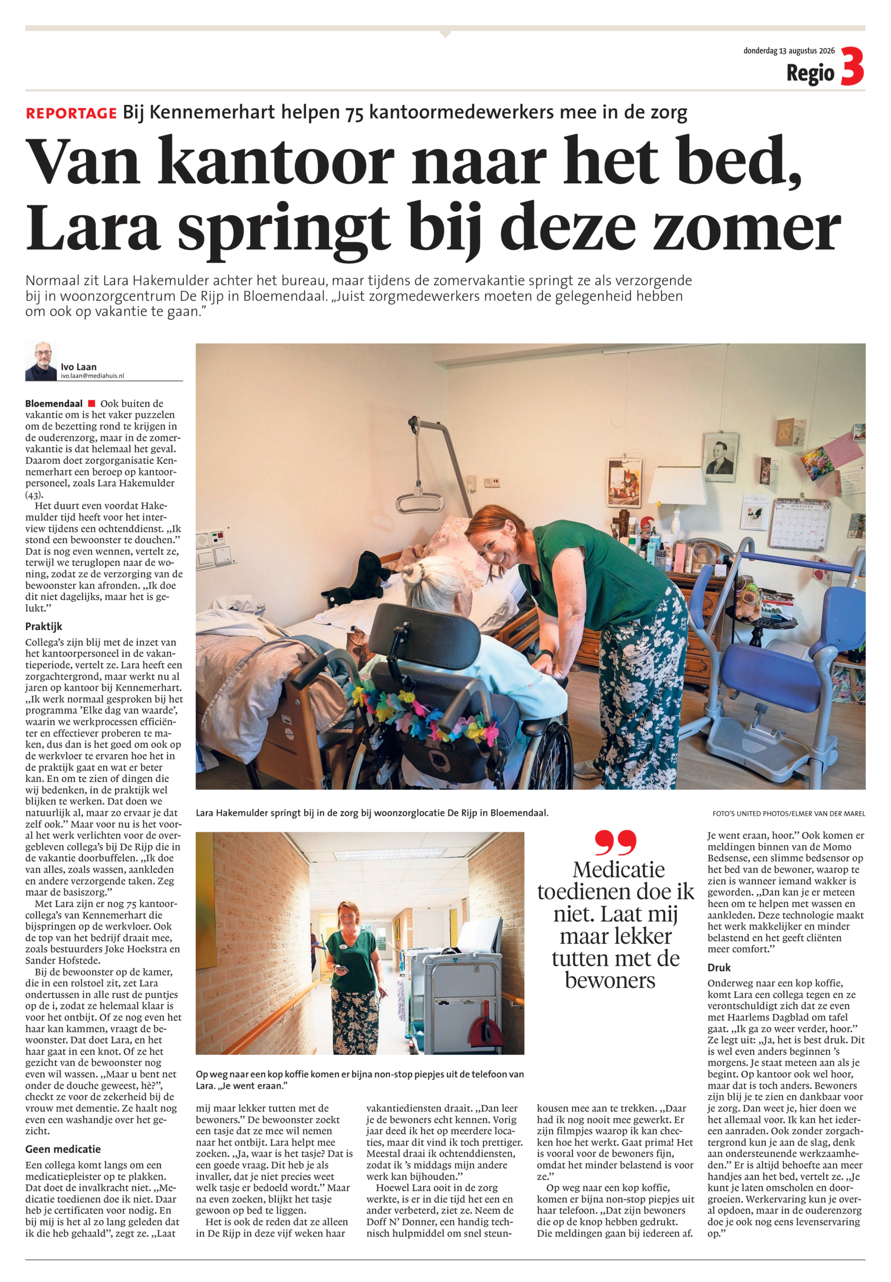 Kennemerhart in het Haarlems Dagblad